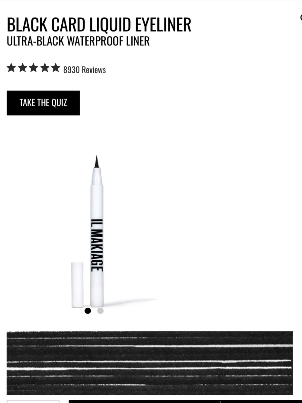 IL MAKIAGE Black Card Liquid Eyeliner